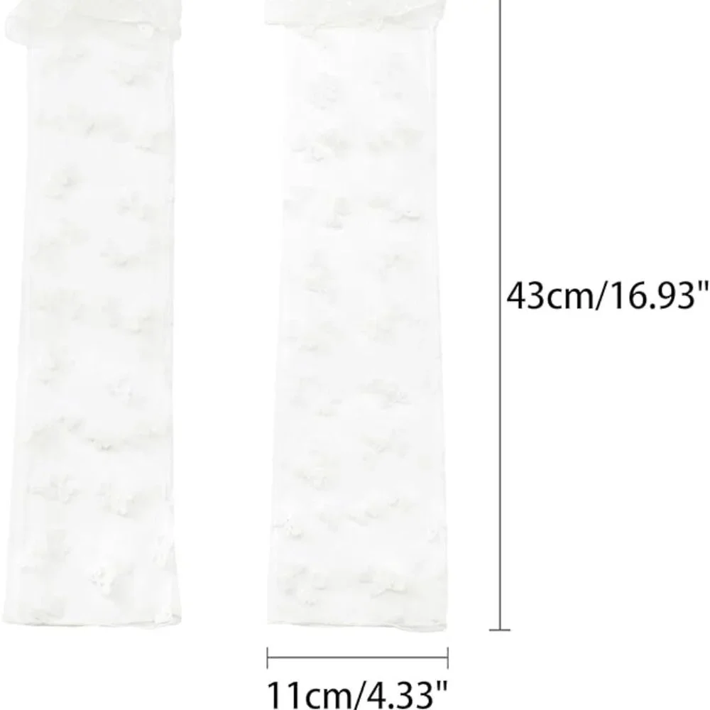 Women's Long Polka Point White